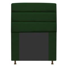 Imagem de Cabeceira Estofada Turim 90cm Solteiro Suede Verde Adj Decor