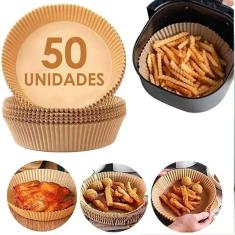 Imagem de Kit 50 Formas Descartável Para Air Fryer Fritadeira Pratico