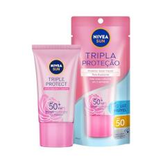 Imagem de NIVEA SUN Protetor Solar Facial Tripla Proteção Loção Pele Radiante FPS50 40ml