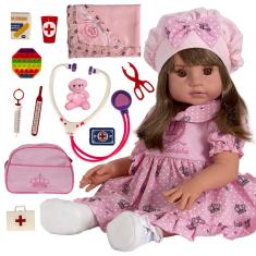 Imagem de Boneca Bebê Menina Reborn Princesa Realista Recém-Nascido