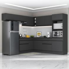 Imagem de Armário De Cozinha Completa De Canto Mp2105.895 Preto