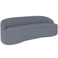 Imagem de Sof  4 Lugares Curvo Sala De Estar Living L tus D02 Boucl  Ci