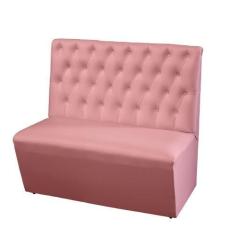 Imagem de Sofá Canto Alemão Ana Bela 2 Lugares - Rosê - Ecotec Decor