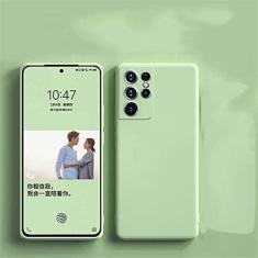 Imagem de Capas quadradas de silicone líquido para Samsung S22 S21 S20 FE Plus Note 10 20 Ultra A32 A42 A52S A72 A53 A13 5G Capa macia à prova de choque, verde, para S22 Ultra