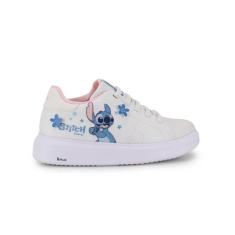Imagem de Tênis Infantil Bibi Glam Branco de Brilho do Stitch-Feminino