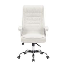 Imagem de Cadeira Big Mola Ensacada Escritório Presidente Giratória em Couro Sintetico com Nr17 Espresso Móvei Branco