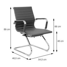 Imagem de cadeira de escritório interlocutor eames esteirinha ii branca