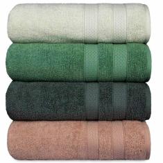 Imagem de Kit 4 Toalha De Banho Fio Penteado Extra Macia - Comfort - Kit 1