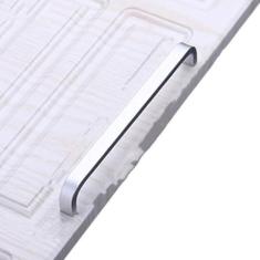 Imagem de 4/6/8/10/12 Polegadas Ouro Preto Prata Alças de Alumínio Porta de Cozinha Armário Alça Reta Puxadores Hardware de Móveis, 160mm Sólido, Prata, 1 peça