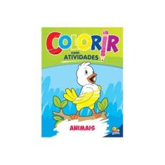 Imagem de Colorir Com Atividades. Animais - Capa Comum - 9788573895179