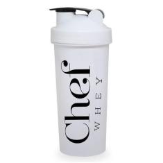 Imagem de Coqueteleira 700ml Preto E Branco - Chef Whey