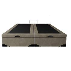 Imagem de Cama Box Baú Queen Bipartido Blindado Linhão Bege