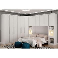 Imagem de Guarda-roupa Em Mdf Com 12 Portas E 8 Gavetas Branco