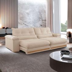 Imagem de Sofá Dubai Linho 02 Módulos De 80 Cm B25 Cm Meu Sofá Online A294 Linho Creme