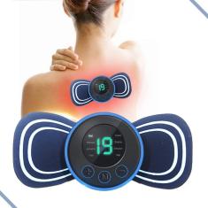 Imagem de Mini Massageador Portátil Recarregável Elétrico Sem Fio Para Dor Pescoço Coluna Perna