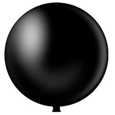 Imagem de Balão Látex 250 Fat Ball Preto 30" 76 Cm 1 Und Pic Pic