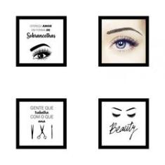 Imagem de Kit Quadros Decorativos Em Mdf Designer De Sobrancelhas 15