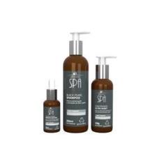 Imagem de Kit 3 Shampoo Urbano Spa Black Grandha Hair Therapy - Peq