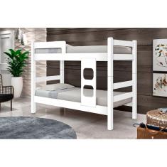 Imagem de Cama Beliche Solteiro Flora Versátil branco Luke Moveis