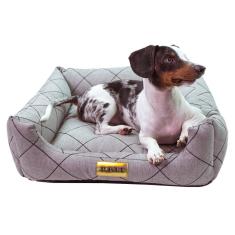 Imagem de Cama Luppet Quadrada Preto Jacquart - Tam. G