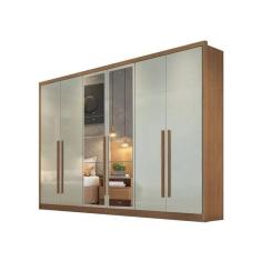 Imagem de Guarda Roupa Casal 6 Portas 8 Gavetas com Espelho Robust Plus