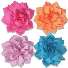 Imagem de Coleira de cachorro acessório de flores gato gravata borboleta conjunto de acessórios - menina ou menino pet grooming OD 8 cm 4 peças