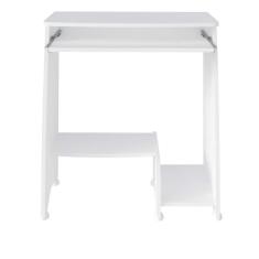 Imagem de Mesa Escrivaninha Para Computador Com Prateleira Retrátil Pixel Branco