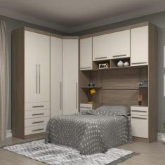 Imagem de Guarda Roupa Dormitório Modulado Master Solteiro Canto - Roupeiro Luci
