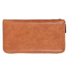 Imagem de Bolsa para Cartão de Crédito Com Zíper, Carteira para Cartão de Crédito Couro PU 2 Compartimentos 36 Compartimentos para Cartão Seguro para Dinheiro para Cartão de Identificação