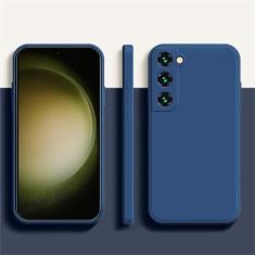 Imagem de Capa de telefone de silicone líquido macio para Samsung Galaxy A52 A32 A52S A13 5G S10 S20 FE S21 22 Ultra 22 S22 PLUS Note10 20 20U, azul escuro, para Galaxy A54