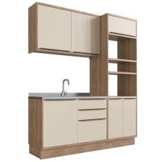 Imagem de Cozinha Modulada Pequena Herval Ten, 3 Peças 100% Mdf, 190 Cm