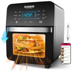 Imagem de Air Fryer Forno 14,4L com 150 Predefinições, Espeto de Rotisserie e Tecnologia de Convecção, 110V 1800W, Nuwave, Preto