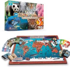 Imagem de Brinquedo Jogo Tabuleiro Bichorama Animal Planet Infantil