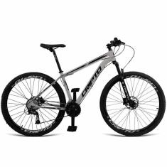 Imagem de Bicicleta Aro 29 Cripto 24 Marchas Shimano Freios Hidraulico - Prata-preto - 21" Prata-preto