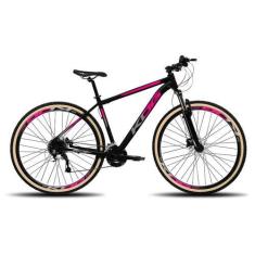 Imagem de Bicicleta MTB Aro 29 KOG 27 Marcha Freio a Disco Cubos k7, Preto, Rosa