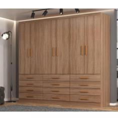 Imagem de Guarda Roupa Casal 6 Portas 12 Gavetas New Mônaco Evidencia - Demoliçao