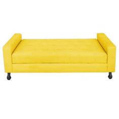 Imagem de Recamier Calçadeira Sofá Dama  1,40 Cm Casal Baú Quarto Sala Material