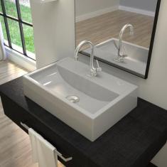 Imagem de Kit Cuba Q45 com Válvula Click  1 Pol. Sifão Cromado e Flexível Compac