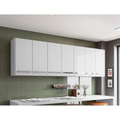 Imagem de Armario De Cozinha Aereo 7 Portas Branco Bangladesh Brienza