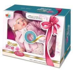 Imagem de Boneca Canta Musicas De Ninar Rose Ring Com Certificado - Milk Brinque