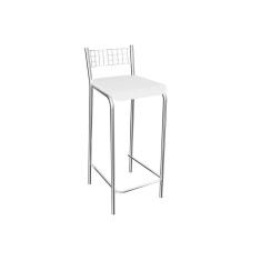 Imagem de Banqueta De Cozinha Gênova 1b705cr 1 Un Cromado/courano Branco - Kappesberg