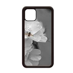 Imagem de Capa preta e branca lindas flores para iPhone 11 Pro Max para Apple Mobile Case Shell
