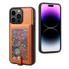 Imagem de TUWZID Capa para iPhone 13 Pro com suporte para cartão, capa carteira feminina de couro para iPhone 13 Pro com ranhuras magnéticas à prova de choque para iPhone 13 Pro de 6,1 polegadas