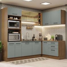 Imagem de Cozinha Completa 399001 Com Armário E Balcão Rustic/Cinza