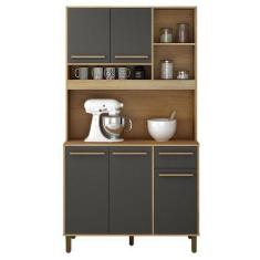 Imagem de Armário De Cozinha Compacto Em Madeira Valdemóveis Ametista 5 Portas 1