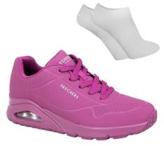 Imagem de Kit Tênis Skechers Uno Stand On Air Feminino + Pa-Feminino