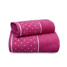 Imagem de Toalha De Banho E Rosto 2 Pçs Aveludada Safira Appel