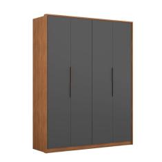 Imagem de Guarda-Roupa Casal Attore 4 PT 3 GV Amendola e Grafito