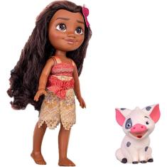 Imagem de Boneca Moana Princesa Disney 36 Cm E Porquinho Pua - Cotiplás