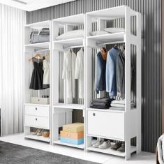 Imagem de Guarda Roupas Francia Branco com Porta e Gaveta